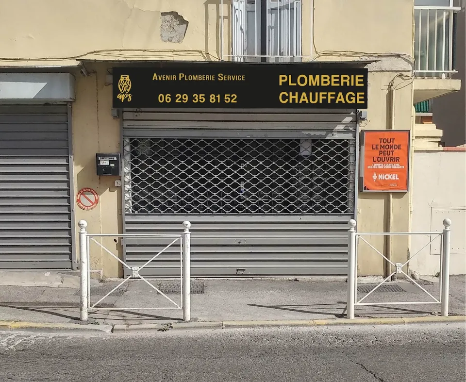 Enseigne APS Avenir Plomberie Service à Toulon