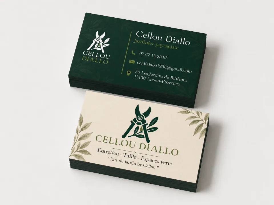 Cartes de visite Cellou Diallo réalisées par DIAPRESS