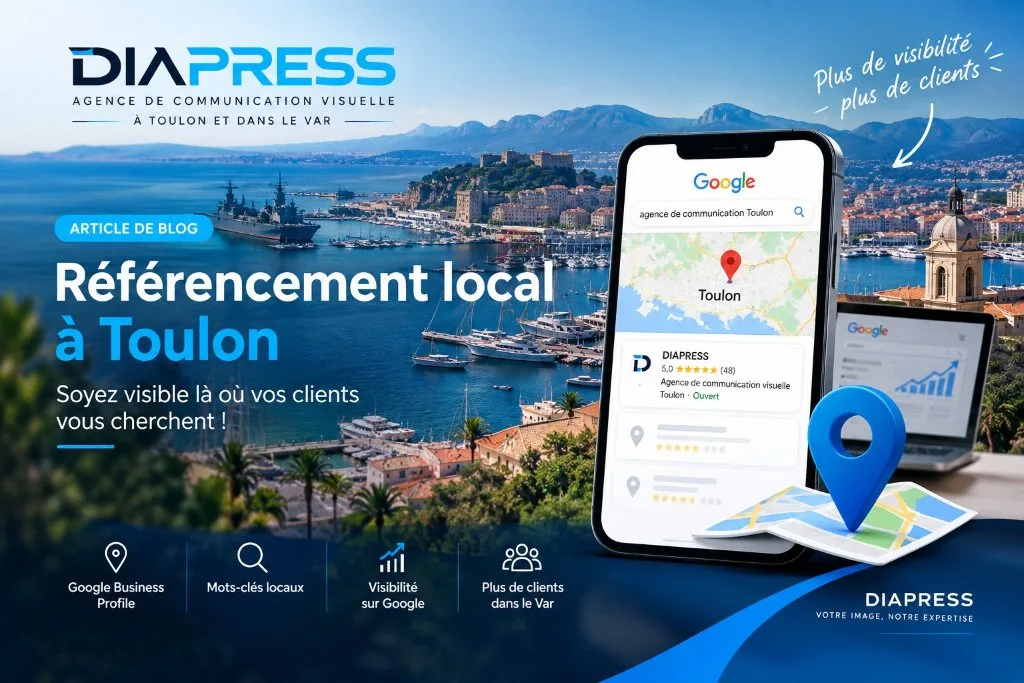 Référencement local à Toulon : visibilité Google Business Profile et mots-clés locaux